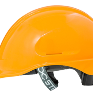 CAPACETE LARANJA TIPO II CLASSE B CONTRA CH. ELET ATÉ 30.000 V STEELFLEX C/ CARN. JUGULAR CA35983