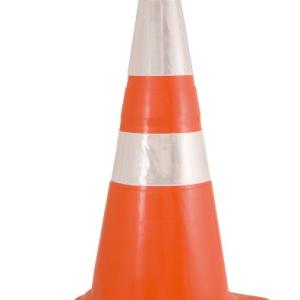 CONE 75CM LARANJA/BRANCO FLEXIVEL VONDER