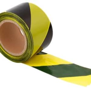 FITA ZEBRADA AMARELA/PRETO 70MMX200MT PLASTICOR