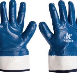 LUVA NITRIALL PLUS C/BANHO NITRIL. PALMA E DORSO PUNHO LONA MEDIX CA48759