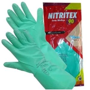 LUVA NITRILICA ACABAMENTO LISO NITRITEX 80 TAMANHO TAM 9 CA42255